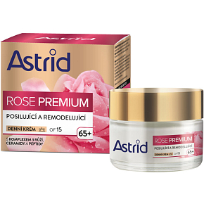 Astrid Rose Premium 65+ wzmacniający i modelujący krem do twarzy na dzień OF15, 50 ml