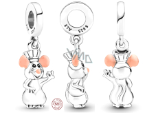 Charm Srebrny 925 Disney Pixar Ratatouille szczur Remy, zawieszka na bransoletkę