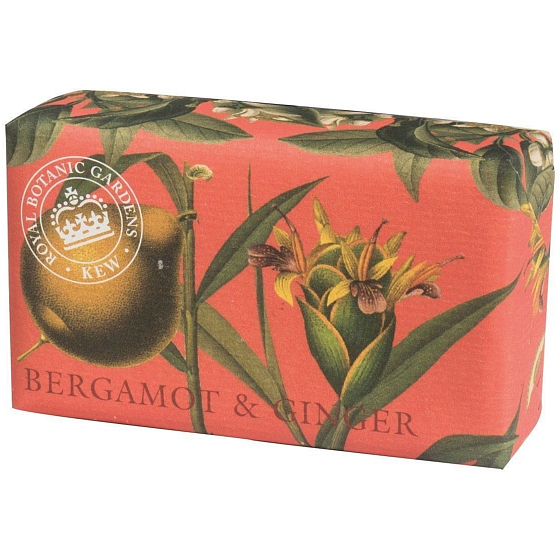 English Soap Bergamot & Ginger - Bergamotka i imbir naturalnie perfumowane mydło toaletowe z masłem shea 240 g