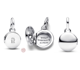 Charm Srebrny 925 Medalion Klucz, zawieszka na bransoletkę miłość