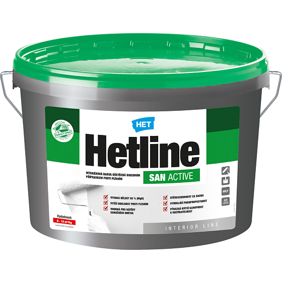 Het Hetline San Active farba malarska przeciwgrzybowa, 7 kg