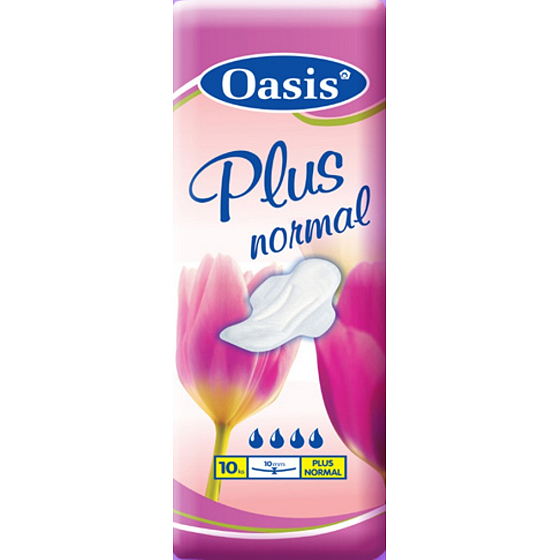 Oasis Normal Plus intimní vložky s křidélky 10 kusů