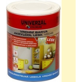 Colorlak Akrylcol Lesk V2046 vodouředitelná lesklá vrchní barva Slonová kost 0,6 l