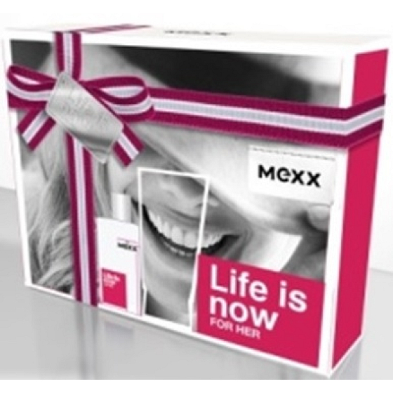 Mexx Life Is Now for Her toaletní voda 15 ml + tělové mléko 50 ml, dárková sada