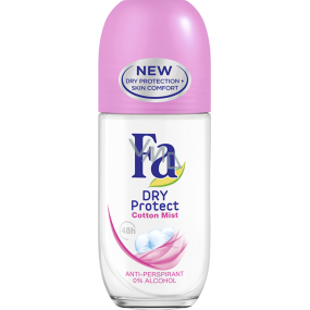 Fa Dry Protect Cotton Mist kuličkový antiperspirant deodorant roll-on pro ženy 50 ml