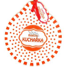 Nekupto Krásný domov luxusní podložka s originálním potiskem Báječná kuchařka 22 x 19,5 cm