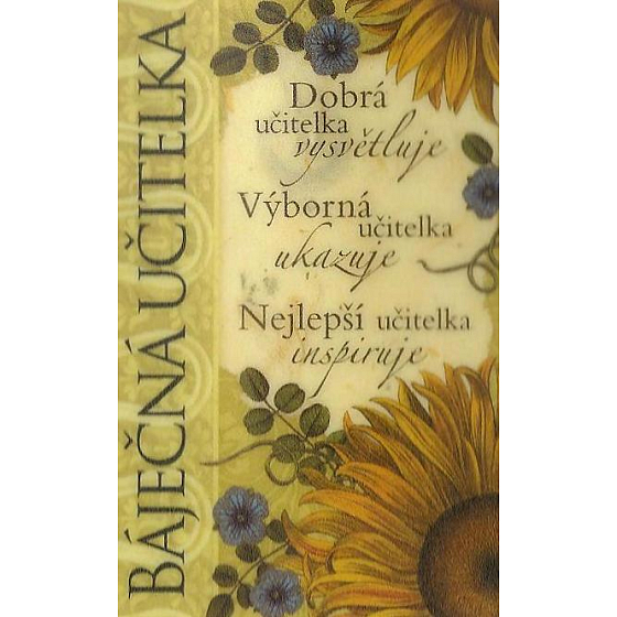Albi Baterka do kabelky Báječná učitelka 8,5 x 5,5 cm