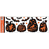 Okenní fólie bez lepidla s glitry Halloween 59 x 21 cm č. 1