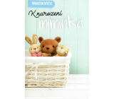 Nekupto Życzenia na urodziny dziecka K narodzinom niemowlęcia 115 x 170 mm 3462 F