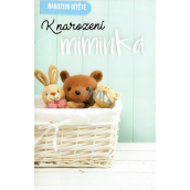 Nekupto Życzenia na urodziny dziecka K narodzinom niemowlęcia 115 x 170 mm 3462 F