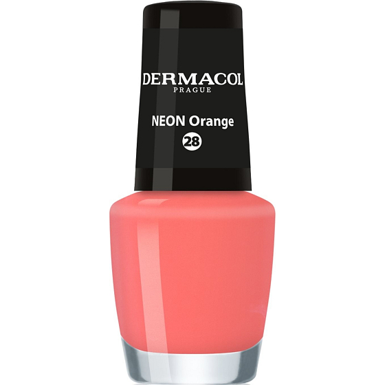 Dermacol Neon Nail Polish Neonový lak na nehty 28 Neon Orange 5 ml