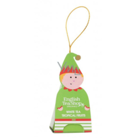 English Tea Shop Bio Białe tea tropické ovoce Świąteczny Bałwanek figurka 2 g, 1 kus