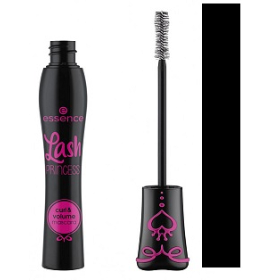 Essence Lash Princess Curl & Volume Mascara prodlužující a objemová řasenka Black 12 ml