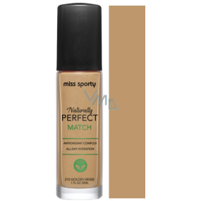 Miss Sporty Naturally Perfect Match podkład 210 Golden Beige 30 ml