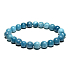 Bransoletka Larimar elastyczna naturalny kamień, kuleczka 8 mm / 16 - 17 cm, kamień Atlantydy