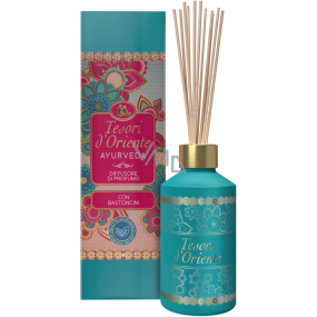 Tesori d'Oriente Ayurveda dyfuzor zapachowy z patyczkami ratanowymi, 200 ml Tesori d'Oriente Ayurveda dyfuzor zapachowy z patyczkami ratanowymi, 200 ml