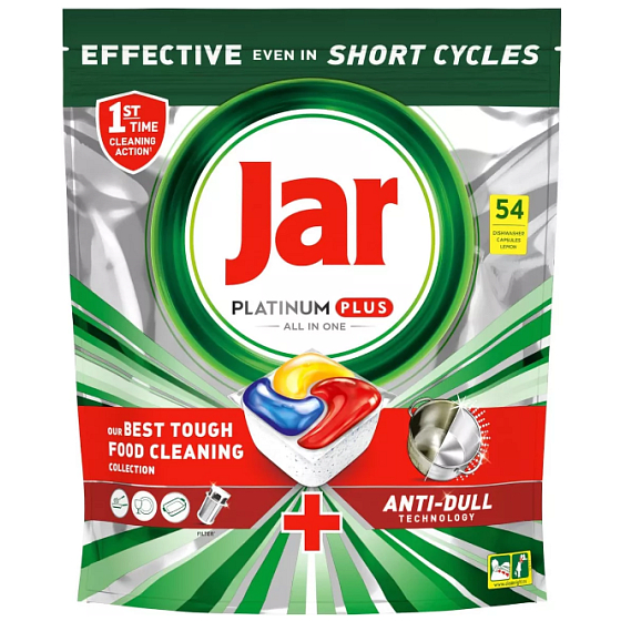 Jar Platinum Plus kapsułki do zmywarki 54 sztuk