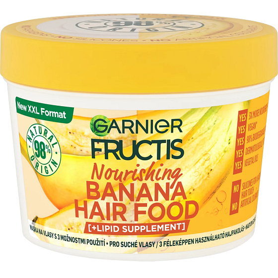 Garnier Fructis Banana Hair Food maska do suchych włosów 400 ml