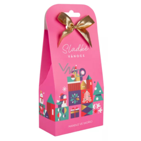 Albi Vánoční mandle ve skořici Sladké Vánoce geometrie růžová 120 g Albi Vánoční mandle ve skořici Sladké Vánoce geometrie růžová 120 g