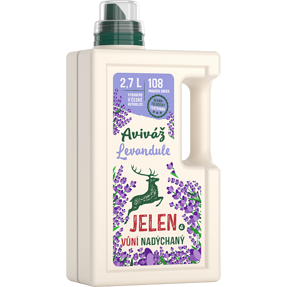 Jelen płyn do tkanin lawendowy, 108 prań, 2,7 l