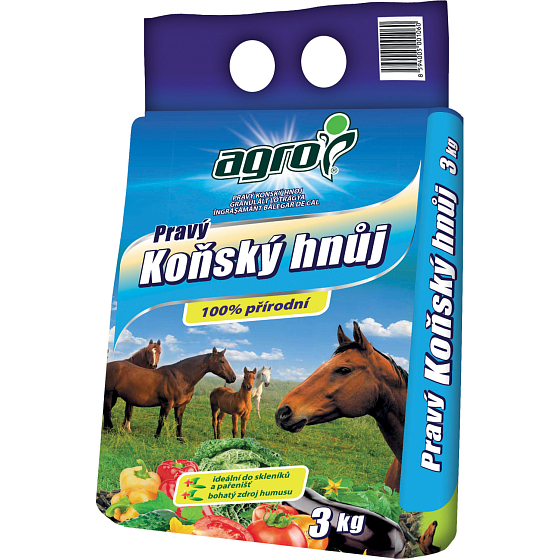 Agro koński obornik, 3 kg