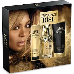 Beyoncé Rise parfémovaná voda 30 ml + tělové mléko 75 ml + sprchový gel 75 ml, kosmetická sada Beyoncé Rise parfémovaná voda 30 ml + tělové mléko 75 ml + sprchový gel 75 ml, kosmetická sada