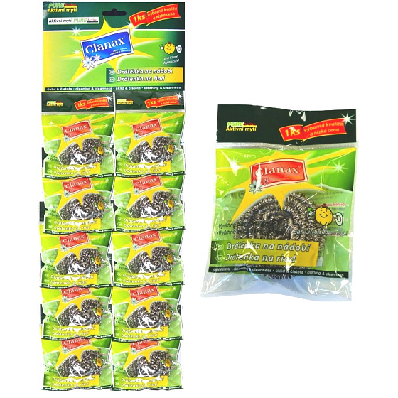 Clanax Drátěnka nerez na nádobí 15 g
