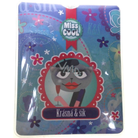 Nekupto Miss Cool LED světýlko Kočka baret Krásná & šik 74 x 89 mm