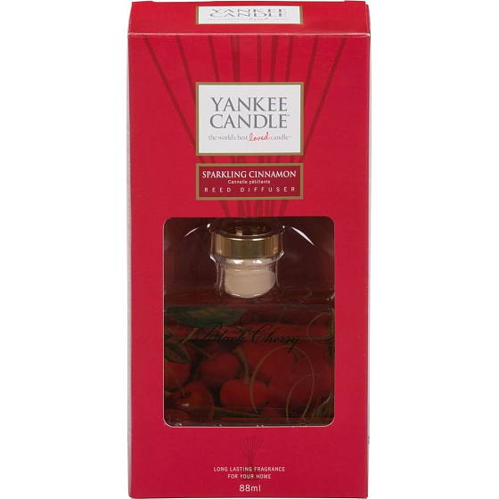Yankee Candle Sparkling Cinnamon - Třpytivá skořice vonná stébla Signature 88 ml