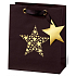BSB Luxusní dárková papírová taška 23 x 19 x 9 cm Vánoční Star Festival VDT 417 - A5