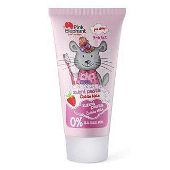 Pink Elephant Činčila Nela z pastą do zębów dla dzieci 50 ml