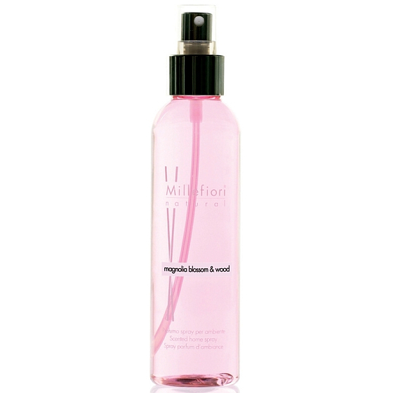 Millefiori Milano Natural Magnolia Blossom & Wood - Květy magnólie a Dřevo Bytový sprej pohlcovač pachů 150 ml