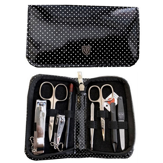 Kellermann 3 Swords Luksusowy zestaw do manicure 8 elementów Fashion Materials