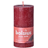 Bolsius Rustic svíčka bordó válec 68 x 130 mm