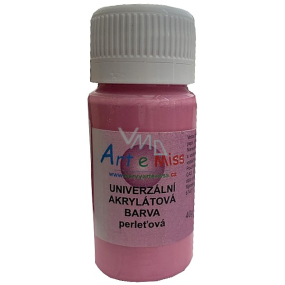 Art e Miss Uniwersalna farba akrylowa perłowa 51 Różowa 40 g