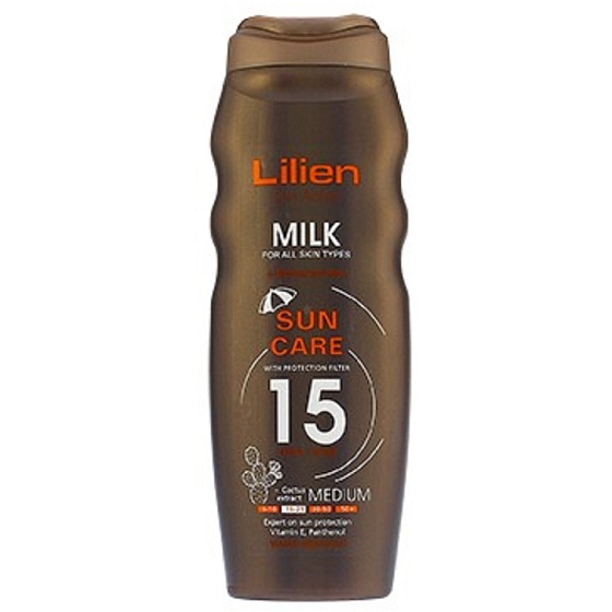 Lilien Sun Active SPF15 wodoodporne mleko do opalania 200 ml