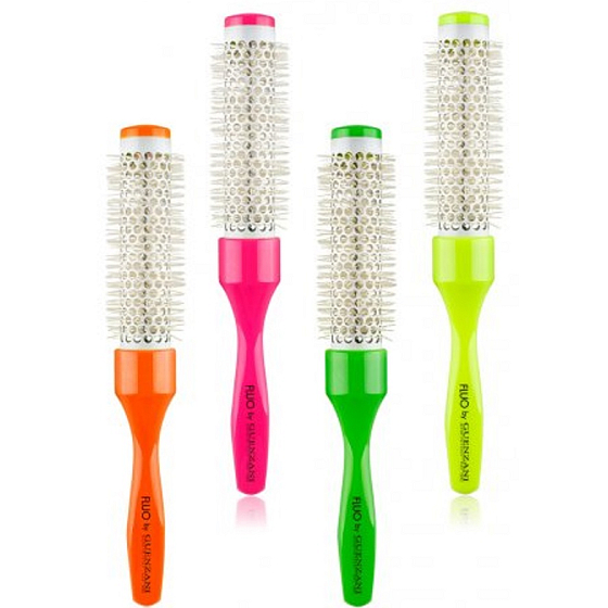 Diva & Nice Fluo Thermo szczotka okrągła do włosów 24 mm różne kolory