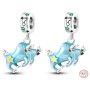 Zawieszka ze srebra próby 925 Luminozny - Znak zodiaku Byk, ozdoba do bransoletki