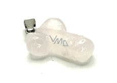 Kryształ Penis pro štěstí, přírodní kámen ručně broušený cca 11 x 22 mm, kámen kamenů