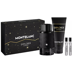 Montblanc Explorer Extreme perfum 100 ml + żel pod prysznic 100 ml + 2 x spray podróżny 7,5 ml, zestaw prezentowy dla mężczyzn