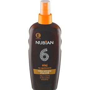 NUBIAN Olej do opalania w sprayu SPF 6, 200 ml