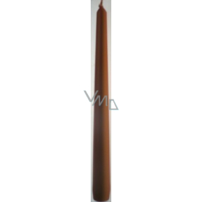 Lima Świeca gładka metaliczna miedziana brązowa stożkowa 22 x 250 mm 1 sztuka