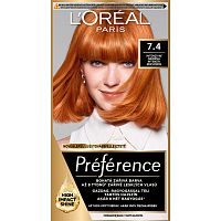 L'oreal Paris Préférence farba do włosów, intensywna miedź 7.4