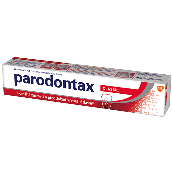 Parodontax Classic pasta do zębów przeciw krwawieniu dziąseł bez fluoru 75 ml
