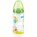 Nuk Disney First Choic láhev plastová kojící 300ml silikonová savička 0-6 měsíců