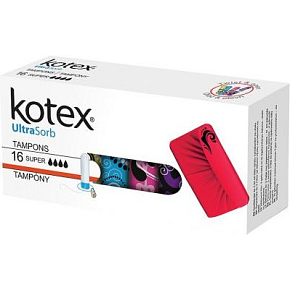 Kotex Ultra Sorb Super tampony 16 sztuk