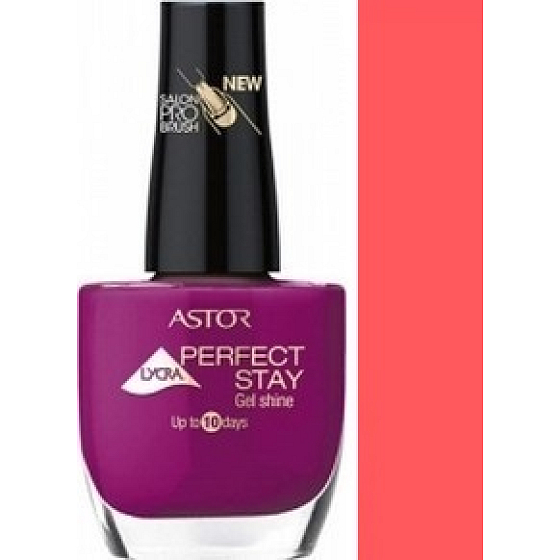 Astor Perfect Stay Gel Shine 3v1 lak na nehty 207 Creamy Coral 12 ml