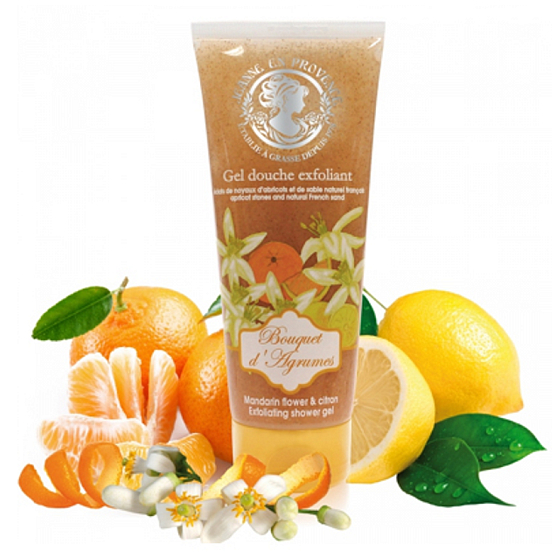 Jeanne en Provence Bouquet d Agrumes sprchový peelingový gel 200 ml