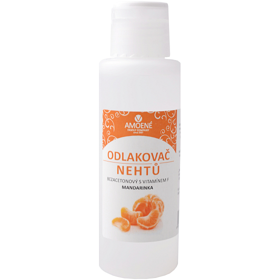 Amoené Mandarinka a vitamín F bezacetonový odlakovač na nehty 100 ml