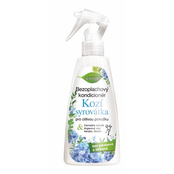 Bione Cosmetics Kozí syrovátka bezoplachový kondicionér ve spreji 260 ml